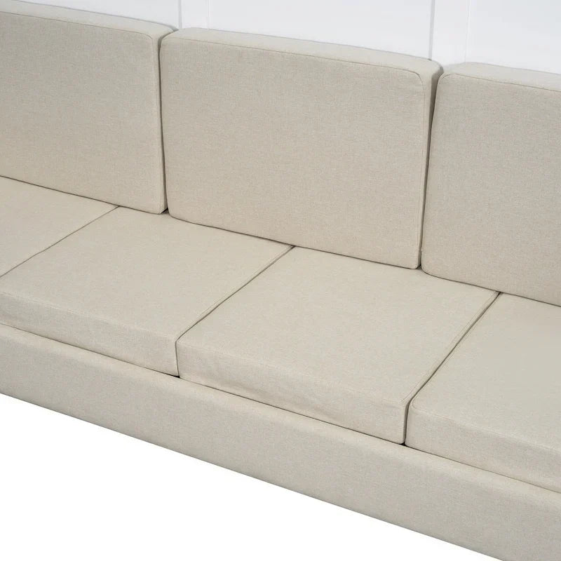 Queen Murphy Bed with Sofa - 2 - in - 1 Design, Storage Solutions & Dual - Piston Mechanism