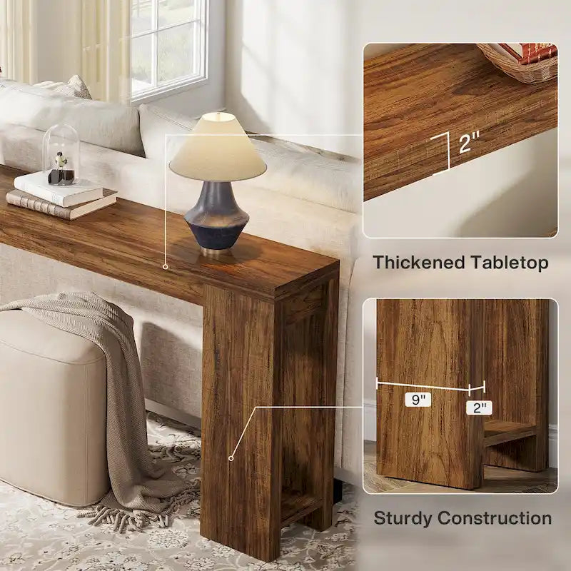 70.9 - Inch Console Sofa Table for Living Room, Entryway, and Hallway