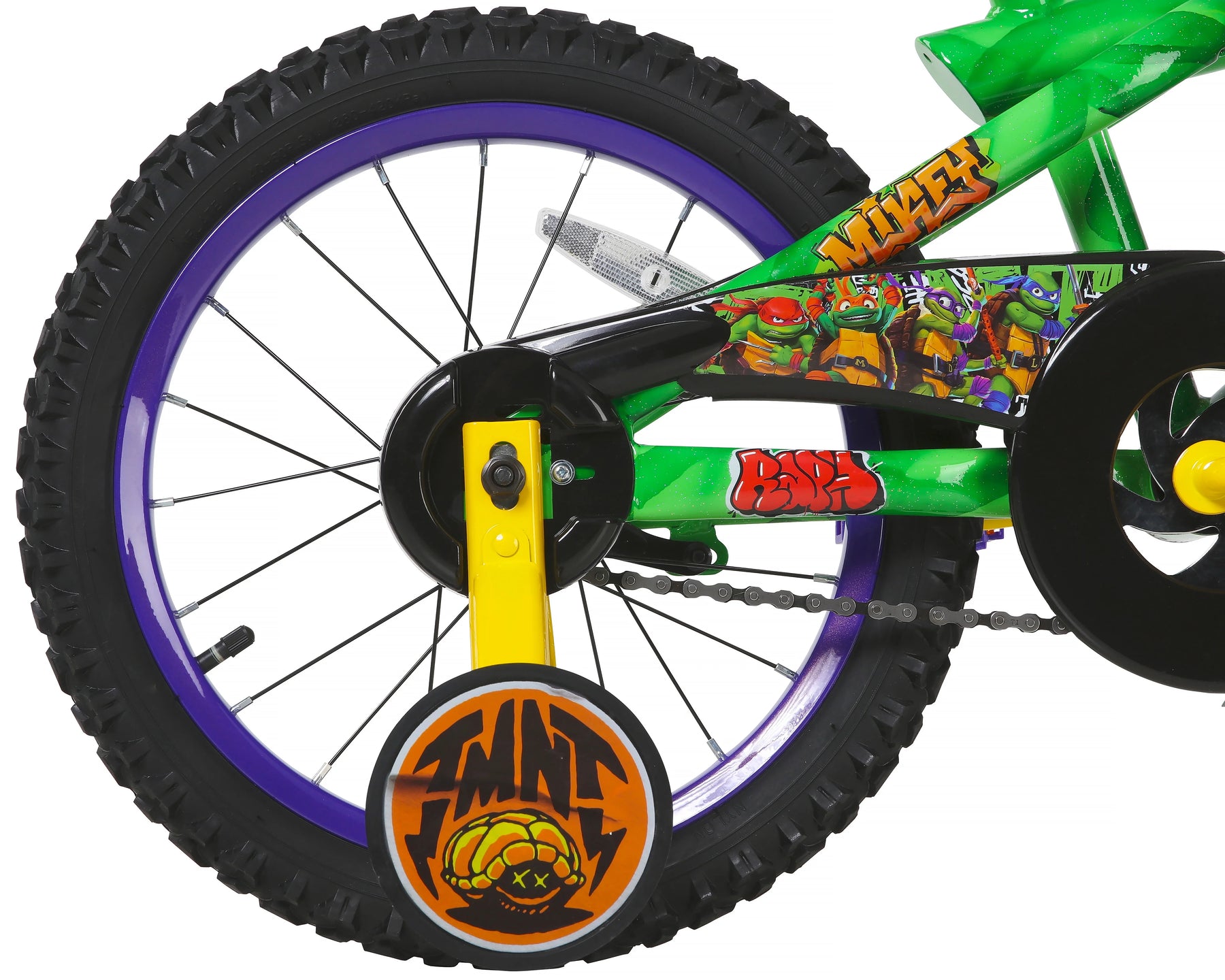 16" Dynacraft Teenage Mutant Ninja Turtles, Boys BMX Bike for Child 5 - 7 Years