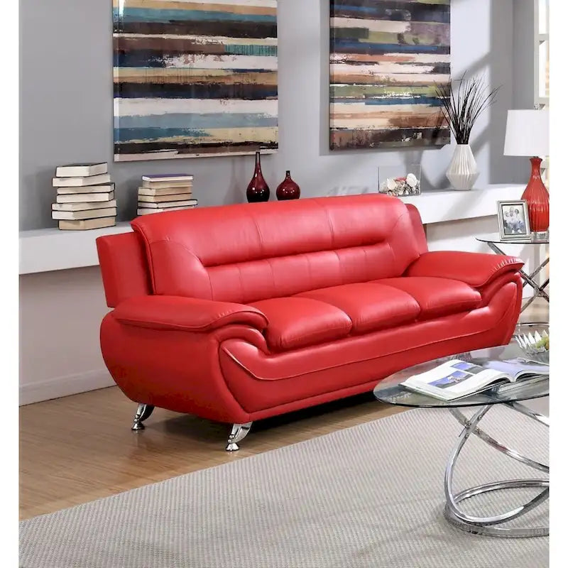 3 Piece Living Room Sofa Set with Upholstered Seating and Modern Design