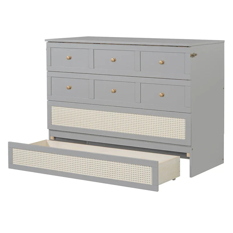 Nestfair Full - Size Murphy Bed with Spacious Drawers