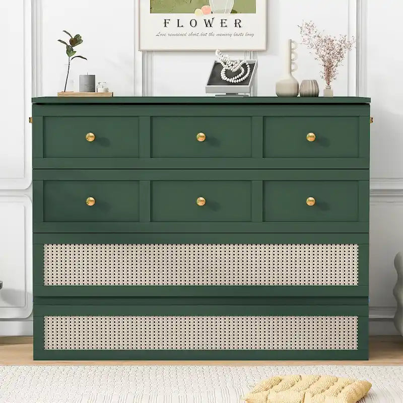 Nestfair Full - Size Murphy Bed with Spacious Drawers