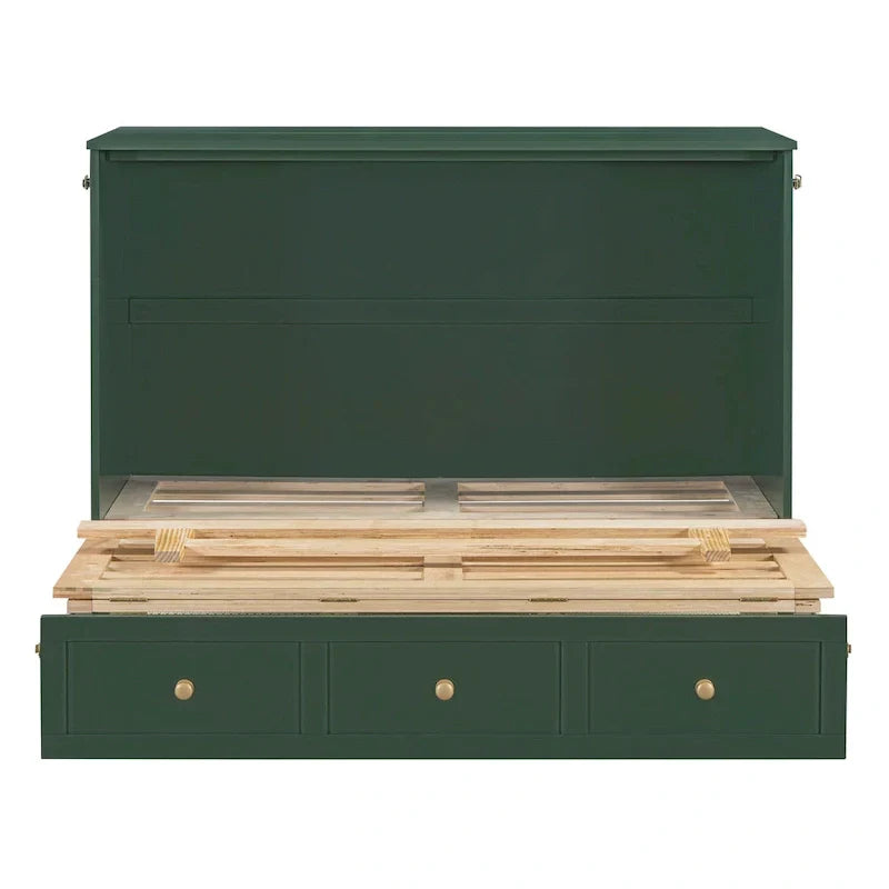 Nestfair Full - Size Murphy Bed with Spacious Drawers