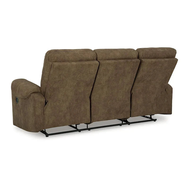 Signature Design by Ashley Edenwold Brown Reclining Sofa - Dimensions: 86" W x 40" D x 40" H