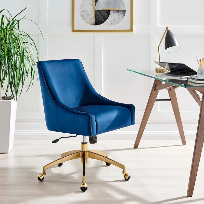 Discern Velvet Performance Office Chair