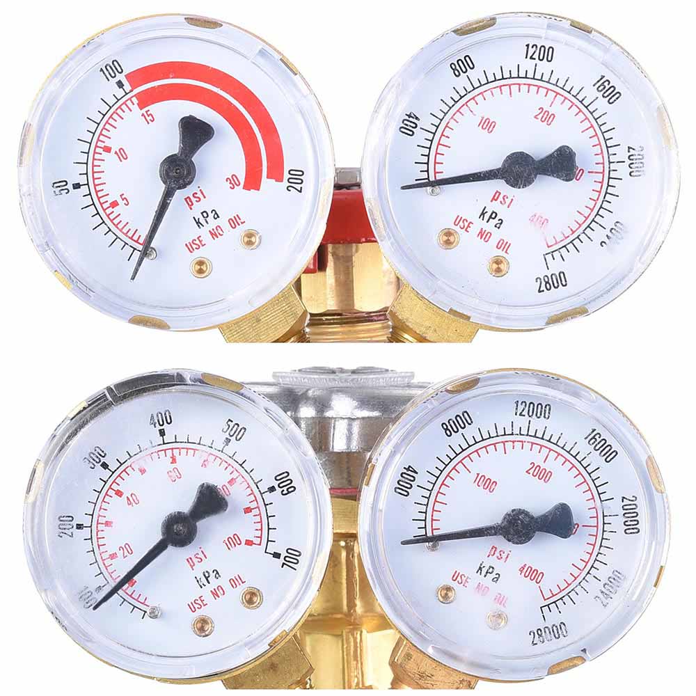 Yescom DOT Oxy Acetylene Torch Kit Gas Tank Brazing Welding Cutting Black Holder Gauge Portable Brass Nozzle Long Pipe Goggles Heavy Duty Oxygen