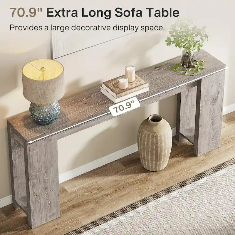 70.9 - Inch Console Sofa Table for Living Room, Entryway, and Hallway