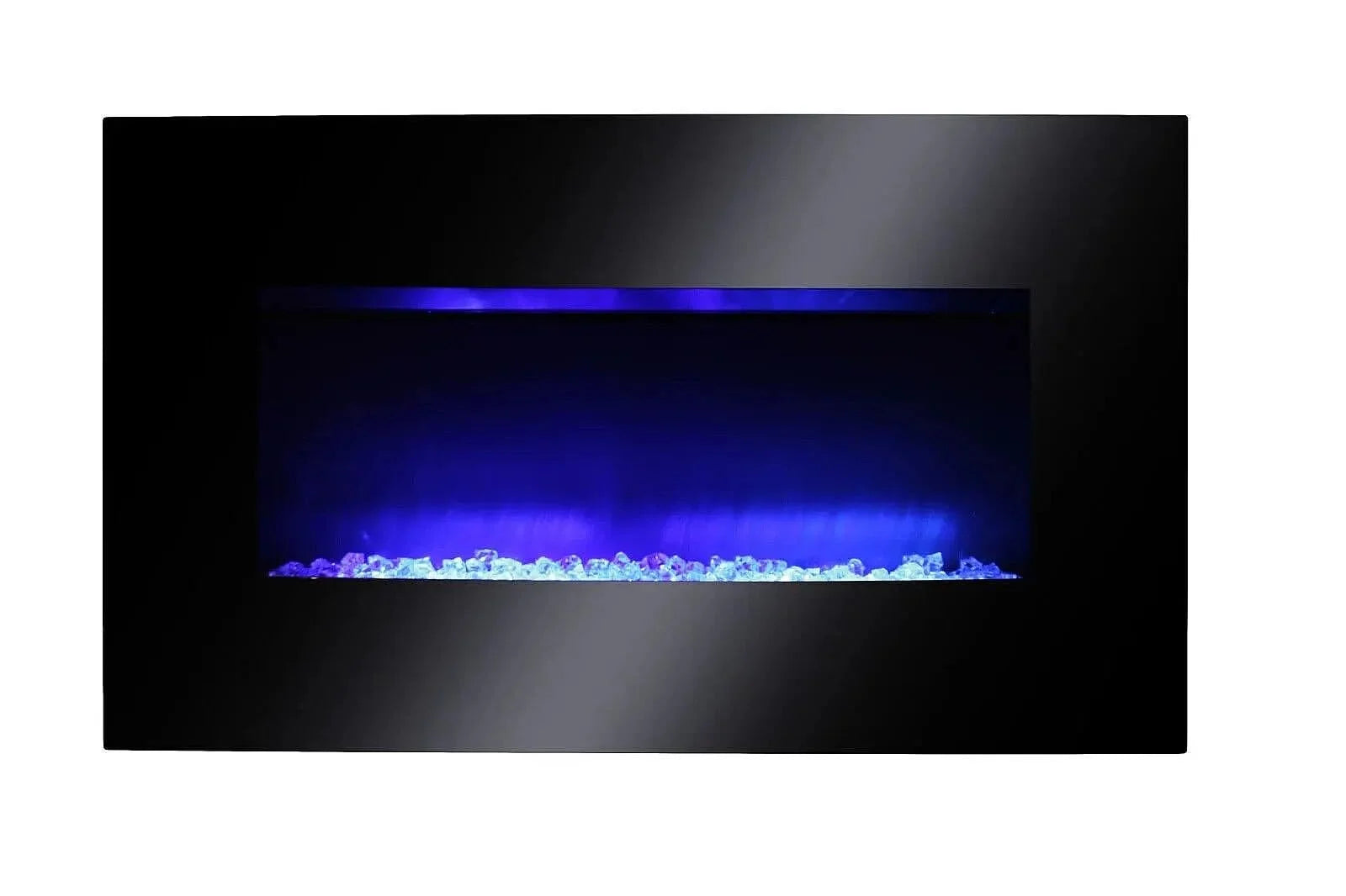 AGL APPLIANCES LLC 38 in Electric Fireplace Heater Stove | Tempered Glass Curved Screen