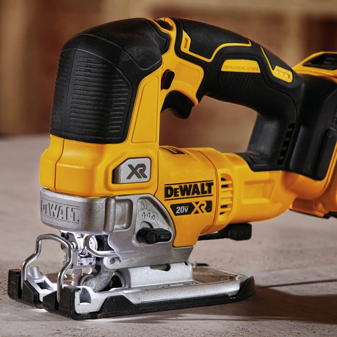DEWALT 20V MAX XR Cordless Jig Saw DCS334B, 3, 200 Blade Speed, Brushless Motor, LED Light (Bare Tool Only)