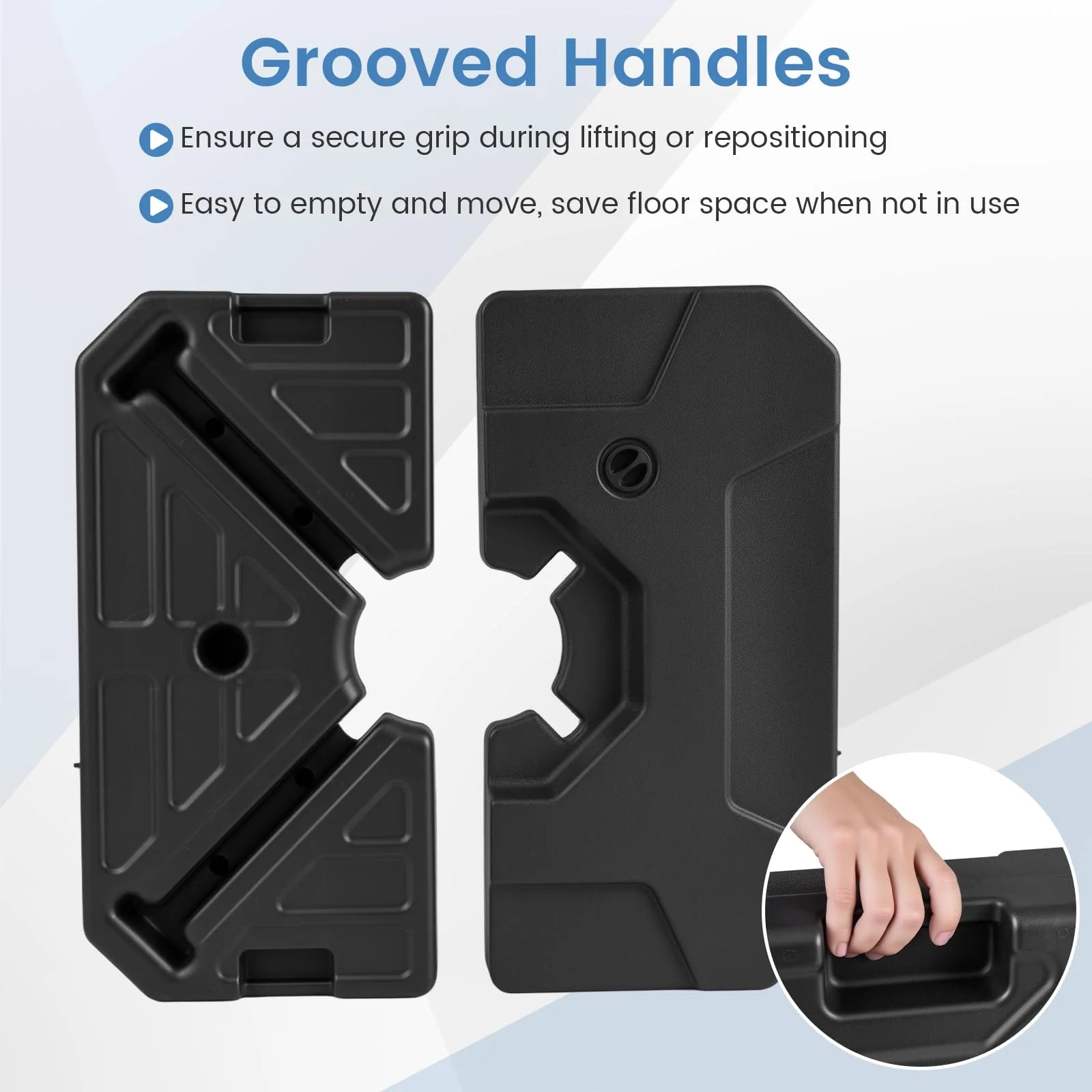 274 LBS Cantilever Patio Umbrella Base with Handles