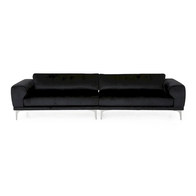 Christopher Knight Home Croydon Modern Glam Velvet Sofa for 4