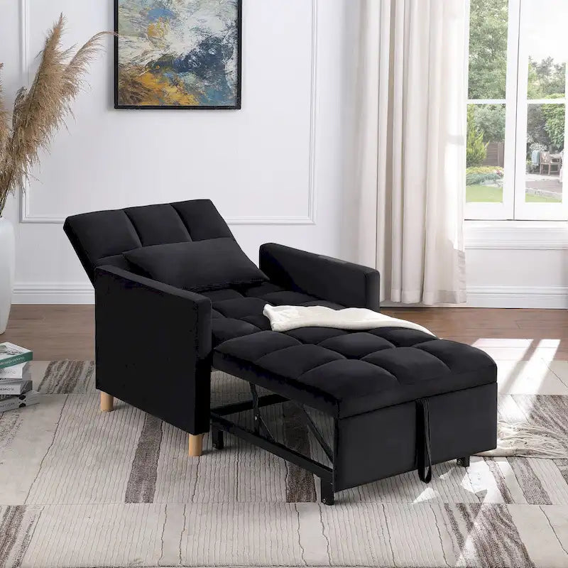 Versatile Sleeper Chair with Removable Pillow