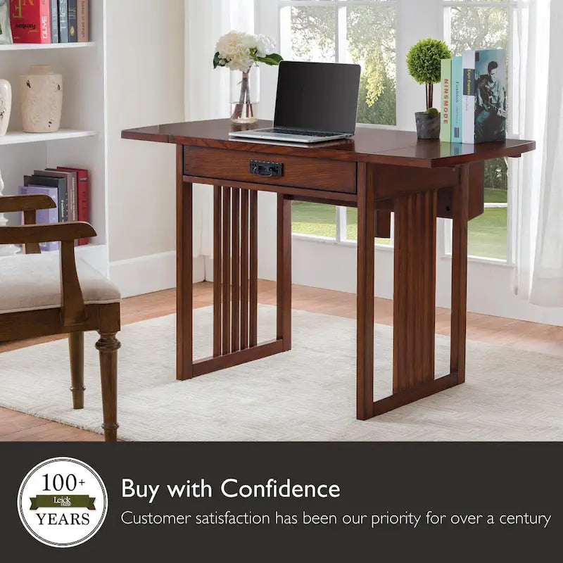 Leick Home Mission Style Writing and Computer Desk