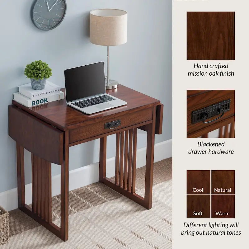 Leick Home Mission Style Writing and Computer Desk