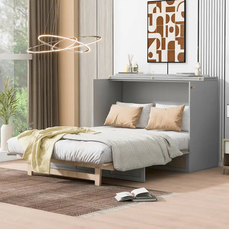Nestfair Full - Size Murphy Bed with Spacious Drawers