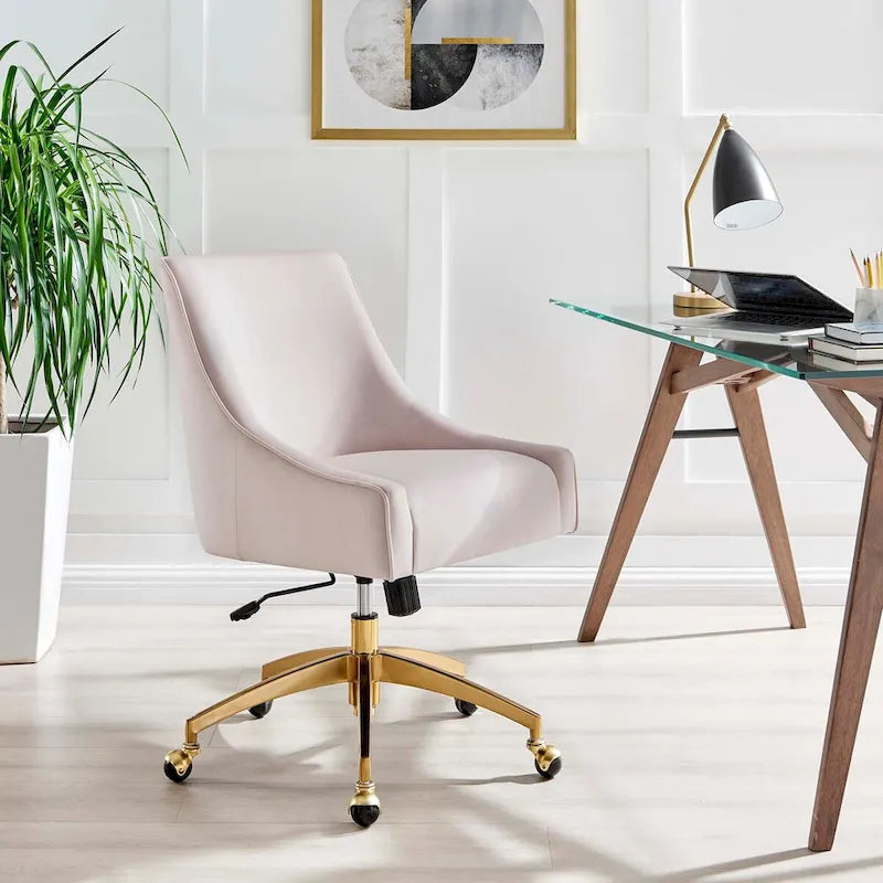 Discern Velvet Performance Office Chair