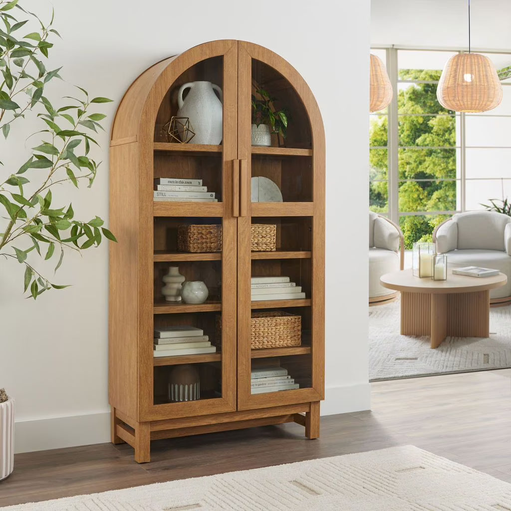 Better Homes & Gardens Juliet Arch Accent Cabinet, Black Finish