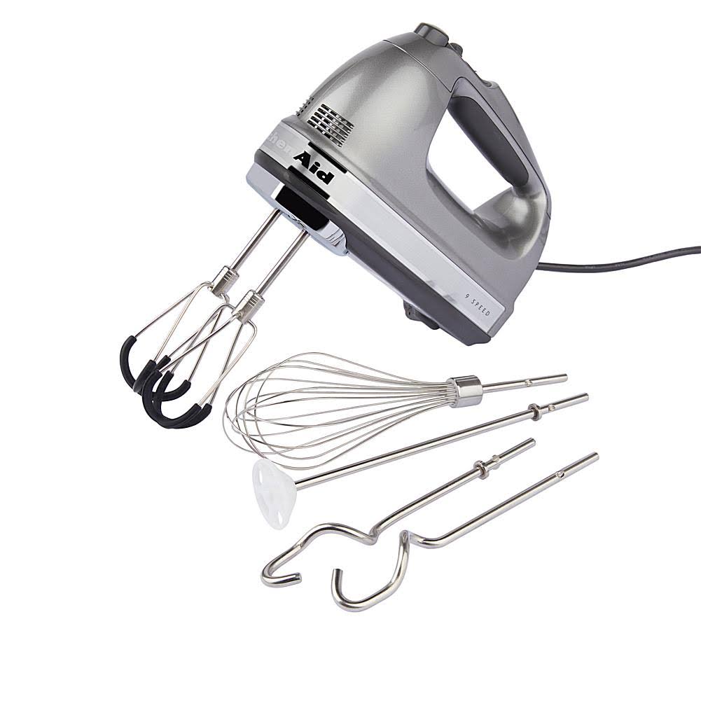 KitchenAid 9-Speed Digital Hand Mixer w/ FlexEdge Beaters,Aqua Sky